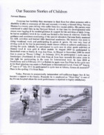 Success Stories of Our Children
